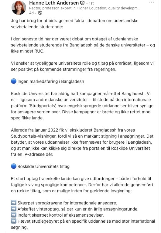 Prøv at sige sætningen: Da statsministeren gav RUCs rektor retorisk rocker bank