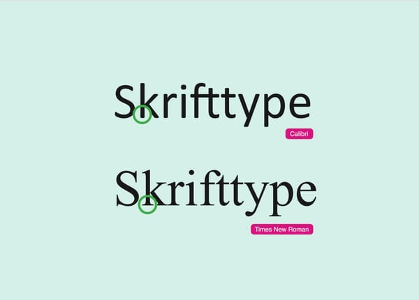 Når skrifttyper betyder noget post image